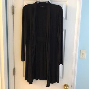 Longer length INC black cardigan size M
